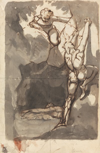 Study for the Finding of the Body of Bassanio by Johann Heinrich Füssli